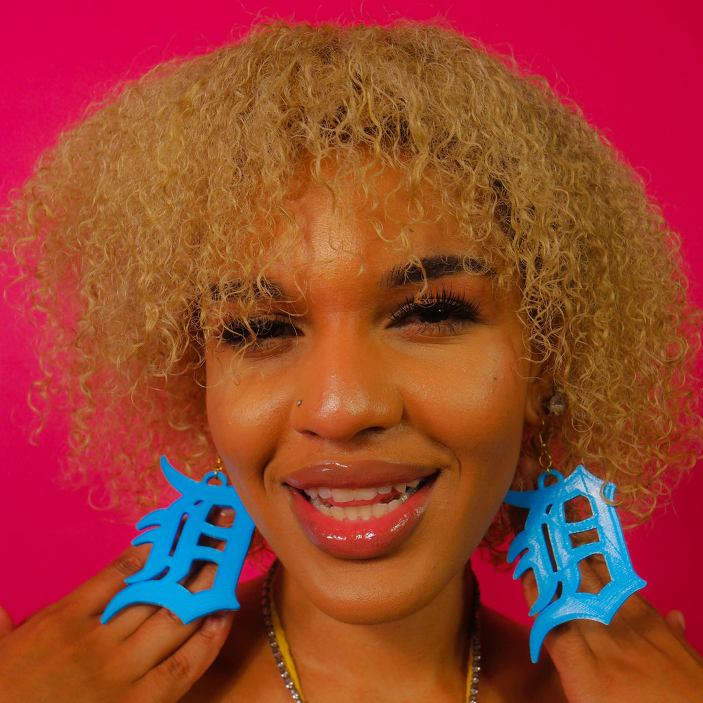 Old English Detroit Earrings